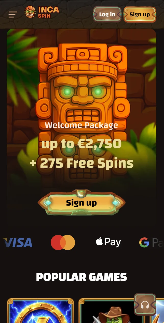 Η Εφαρμογή του Incaspin Casino